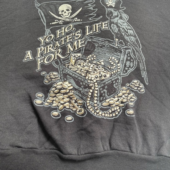 Disney Pirates Of The Caribbean youth Small Zip Hoodie With Graphics color black - Picture 6 of 6